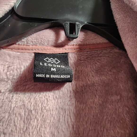 LEG3ND Zip-up Fleece Jacket Size Medium Purple - Picture 6 of 8